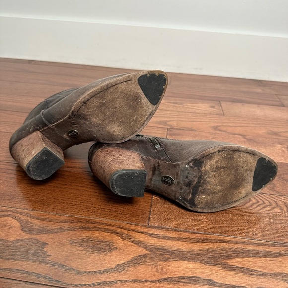 Frye Distressed Renee Western Short Ankle Boot - Picture 6 of 10